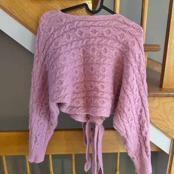 Zara Knit Wrap Sweater - Picture 7 of 9